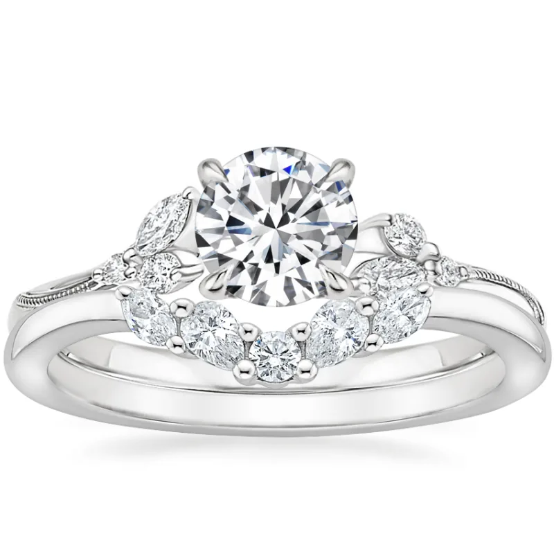 Botanical Contoured Lab-Grown Diamond Band Development
