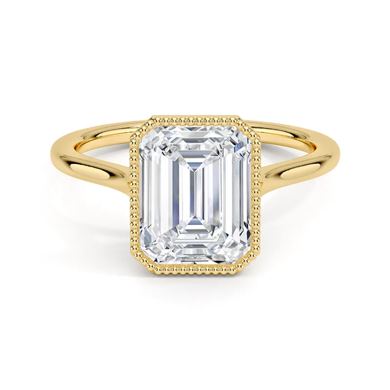 Emerald-Cut Lab-Grown Diamond Solitaire Ring Development