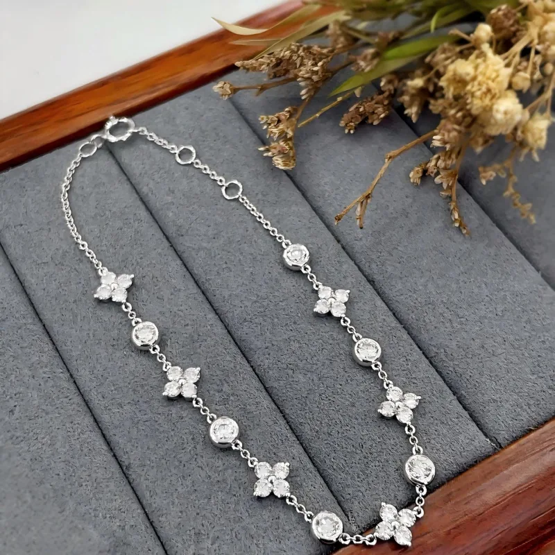 Lab-Grown Diamond Station Bracelet Manufacturing