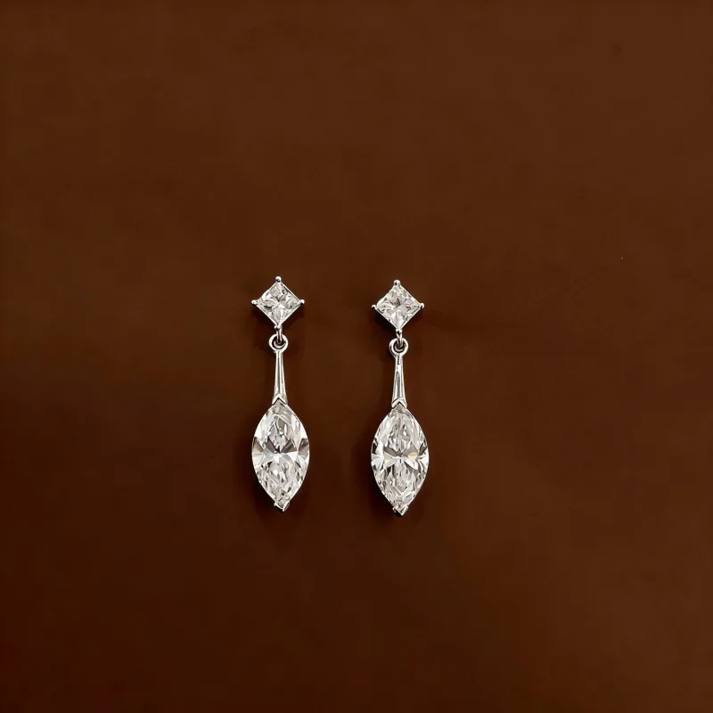 Marquise Lab-Grown Diamond Drop Stud Manufacturing