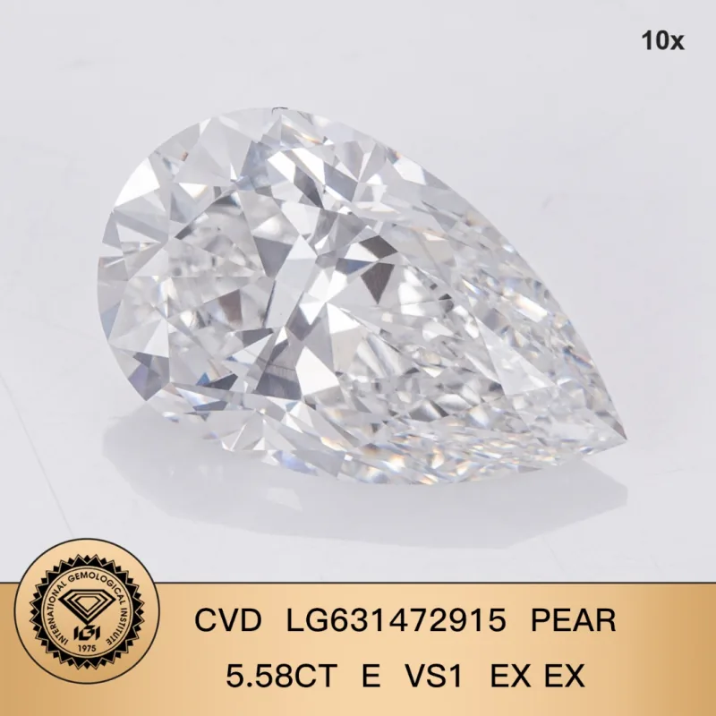 5.58ct Pear IGI Lab-Grown Diamond Sourcing