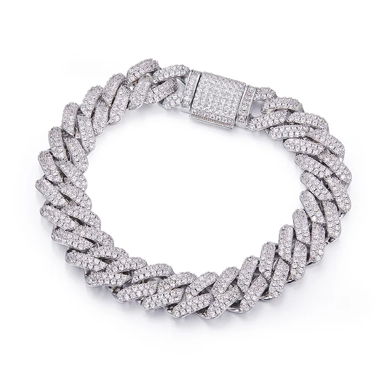 10mm Lab-Grown Diamond Cuban Link Bracelet Manufacturing