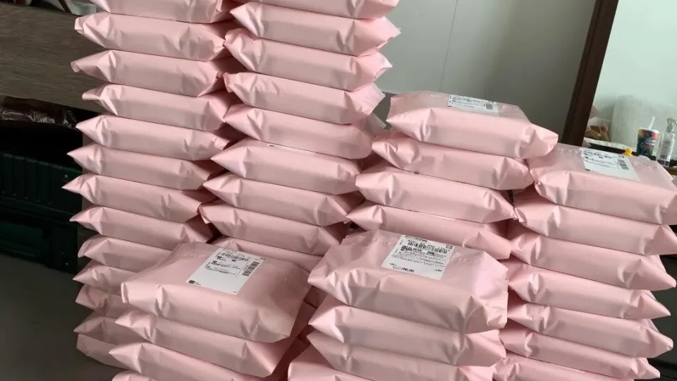 Packed jewelry orders ready for shipment